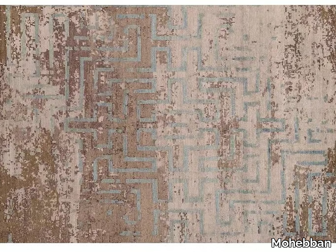 LOFT L157C - Patterned handmade Bamboo silk rug _ Mohebban