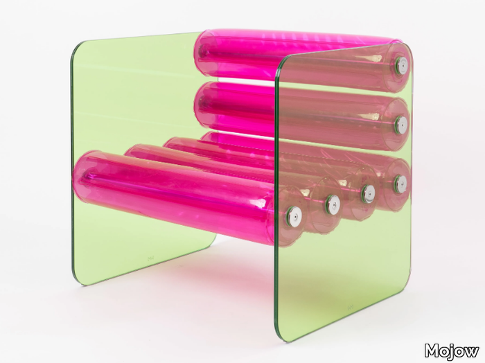 EXCLUSIVE MW 01 SAFETY GLASS - Glass and TPU armchair with armrests _ Mojow