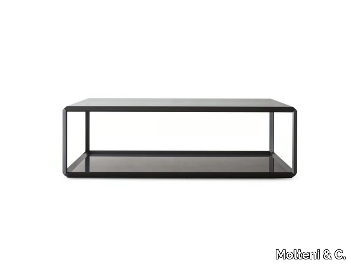 45° - Modular square glass coffee table _ Molteni & C.