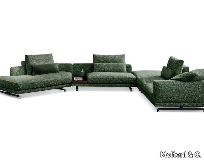 OCTAVE - Sectional fabric sofa _ Molteni & C.