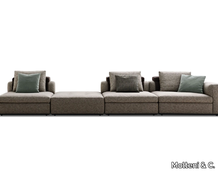 ALBERT - Sectional fabric sofa _ Molteni & C.