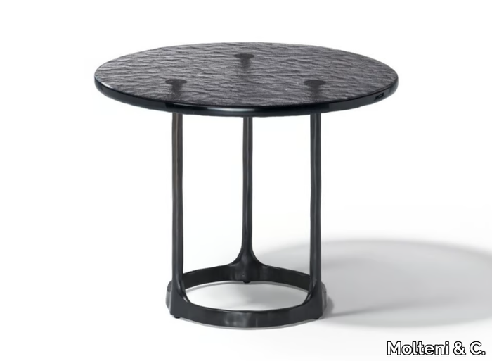 ASTER - Round glass coffee table _ Molteni & C.