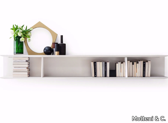 D.355.1 / D.355.2 - Wall-mounted floating bookcase _ Molteni & C.