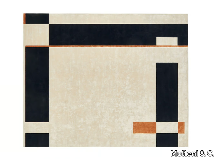 DEDALO - Fabric rug with geometric shapes _ Molteni & C.