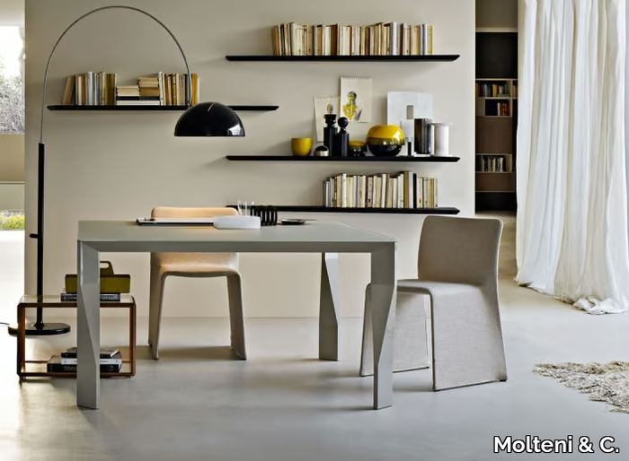 DIAMOND - Square glass living room table _ Molteni & C.