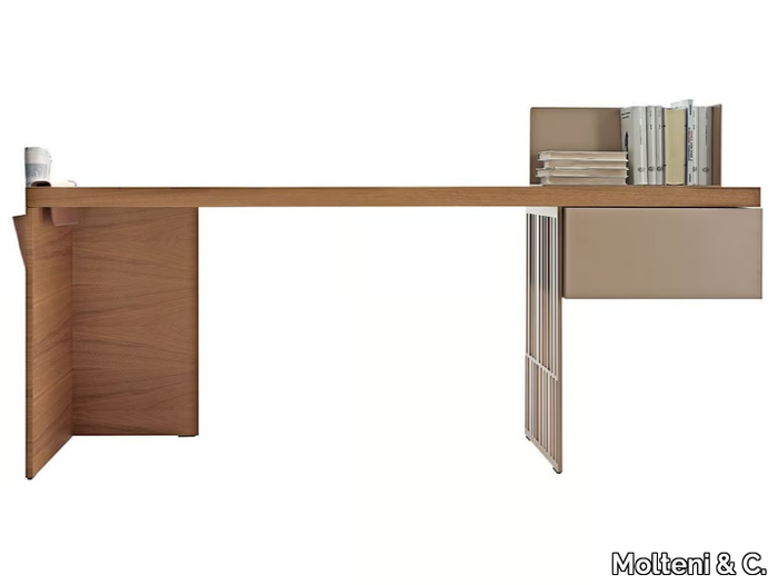 SCRIBA - Wooden writing desk _ Molteni & C.