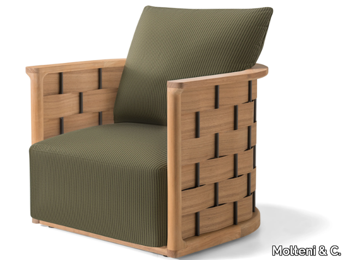 PALINFRASCA - Garden armchair with armrests _ Molteni & C.