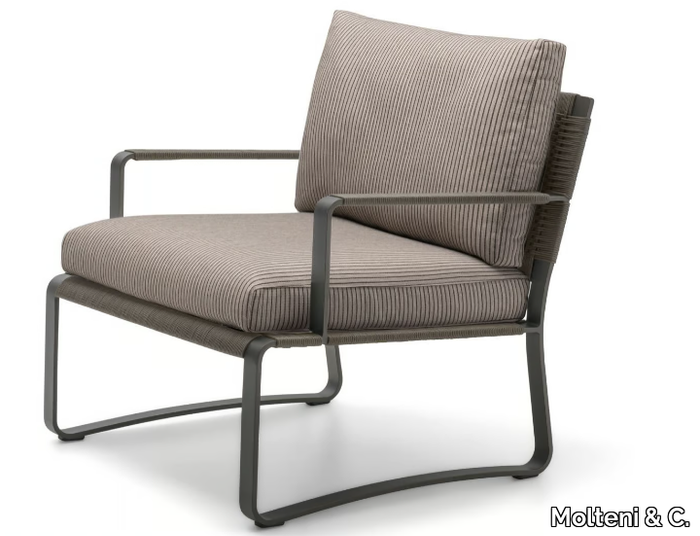 PHOENIX - Garden armchair with armrests _ Molteni & C.