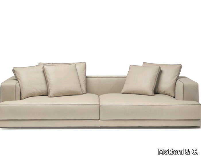 AUGUSTO - 4 seater leather sofa _ Molteni & C.