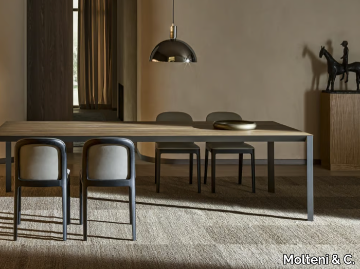 HALF A SQUARE - Rectangular wooden table _ Molteni & C.