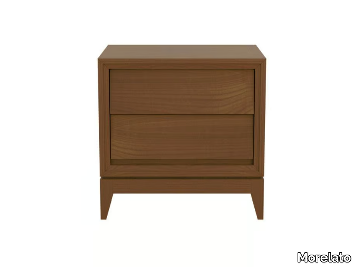 NEW YORK - Cherry wood bedside table with drawers _ Morelato