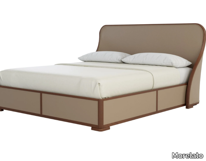 ORLANDO - Double bed with upholstered headboard _ Morelato