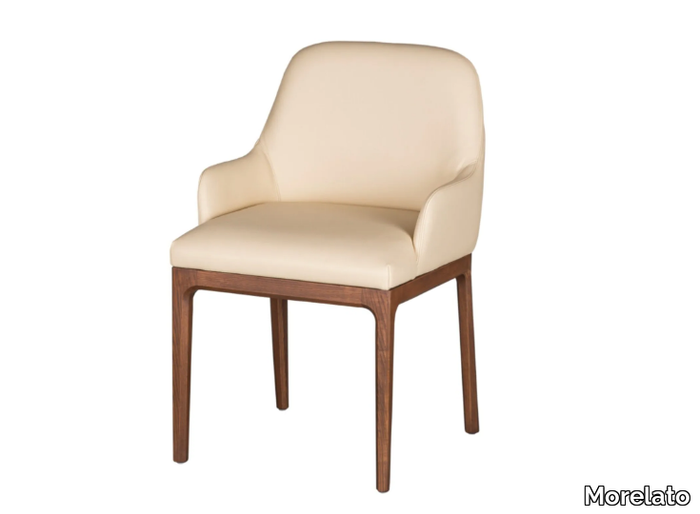 BELLAGIO - Leather chair with armrests _ Morelato