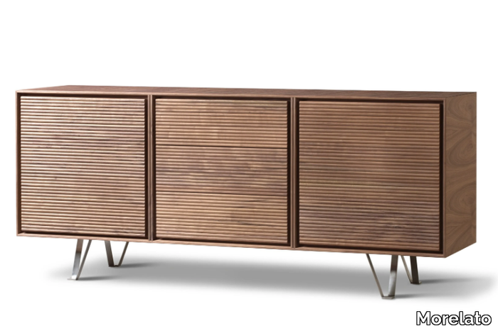 ZERO - Walnut sideboard with drawers _ Morelato