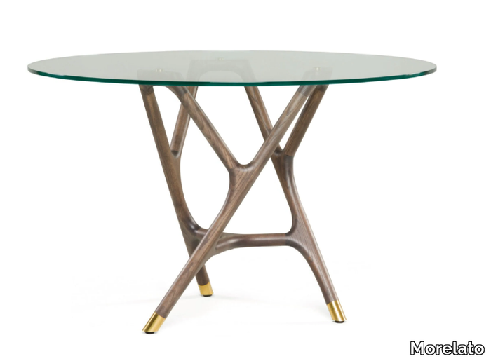 JOYCE - Round glass table _ Morelato