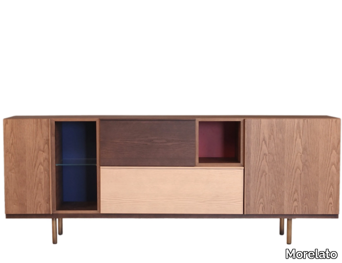 SWING - Wooden sideboard with doors _ Morelato