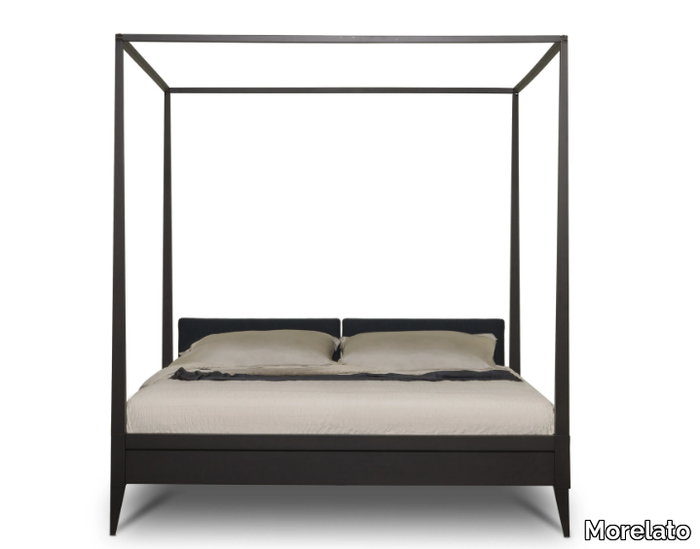 VALENTINO - Double bed with upholstered headboard _ Morelato