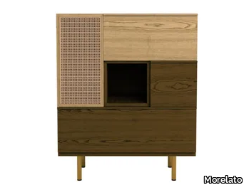 SWING - Wooden highboard with doors _ Morelato