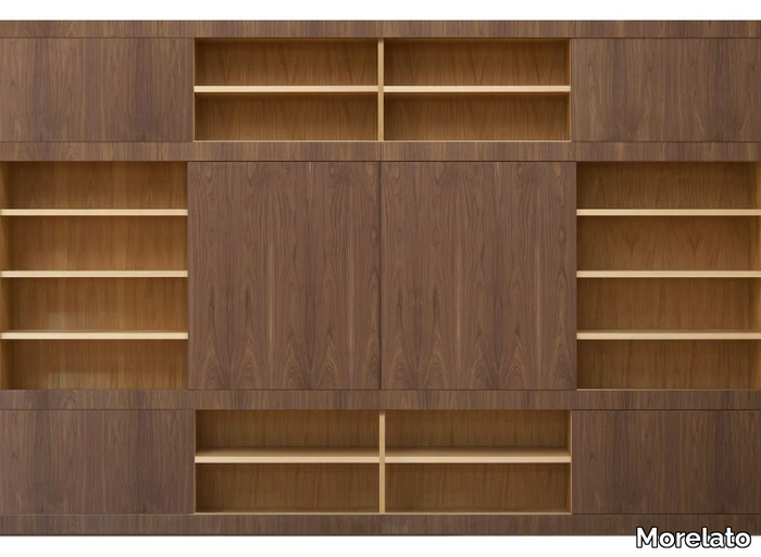 MASCHERA SCORREVOLE - Wooden bookcase _ Morelato