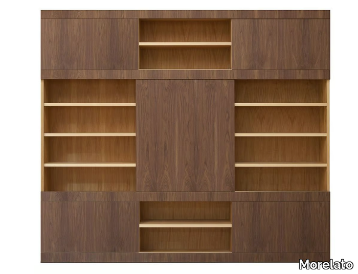 MASCHERA SCORREVOLE - Wooden bookcase _ Morelato