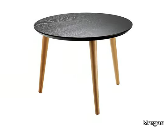 CHEVY - Round wooden coffee table _ Morgan