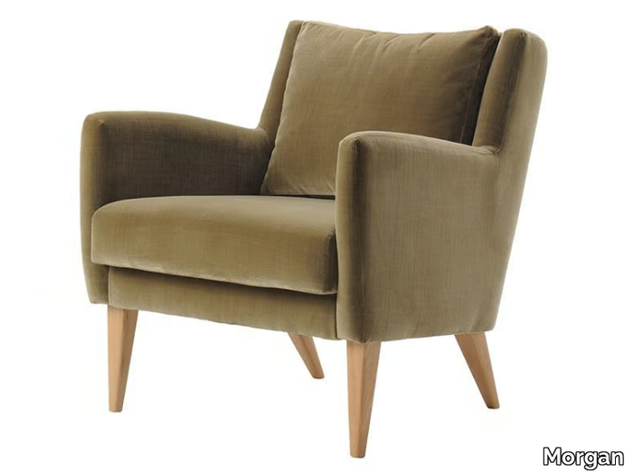 GOODWOOD - Fabric armchair with armrests _ Morgan