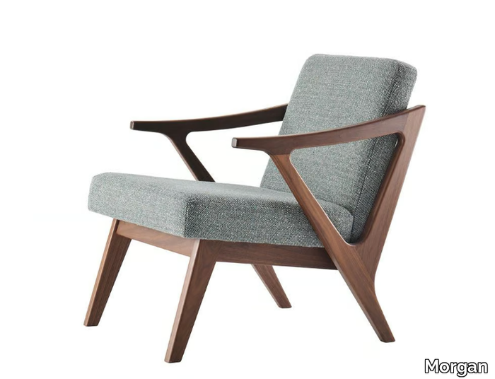 HAVANNA - Wooden easy chair with armrests _ Morgan