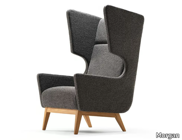 METRO - Wing fabric armchair _ Morgan