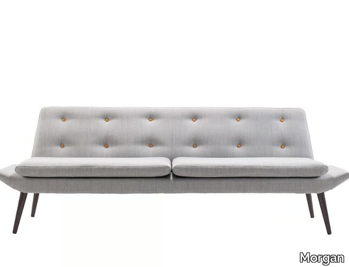 MIAMI - 3 seater tufted fabric sofa _ Morgan