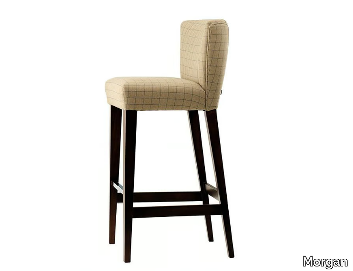 SEVILLE - Fabric barstool with footrest _ Morgan