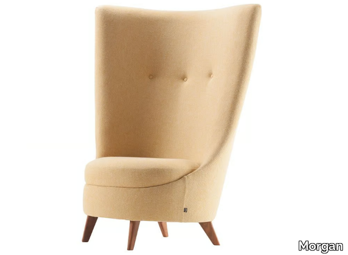 PIMLICO - Fabric armchair high-back _ Morgan