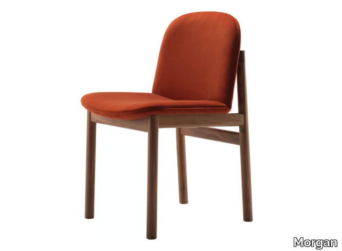 RAKINO - Upholstered fabric chair _ Morgan