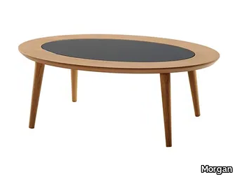 CHEVY - Oval wooden coffee table _ Morgan