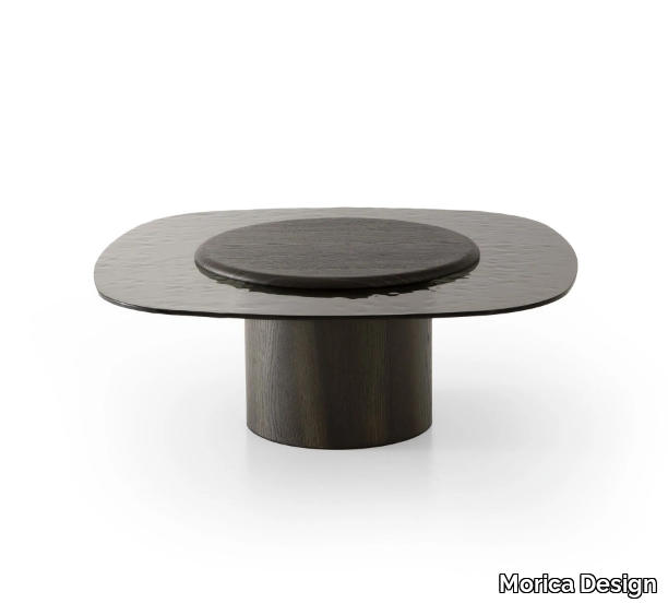 EGG - Wood and glass coffee table _ Morica Design