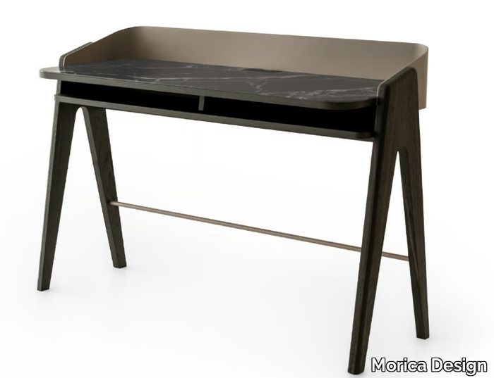 BAVERO - Wood and glass secretary desk _ Morica Design