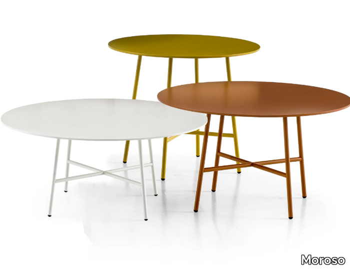 TIA MARIA - Round MDF and steel coffee table _ Moroso