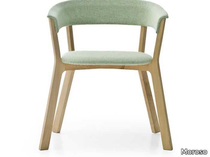 WOOD BIKINI - Upholstered chair with armrests _ Moroso