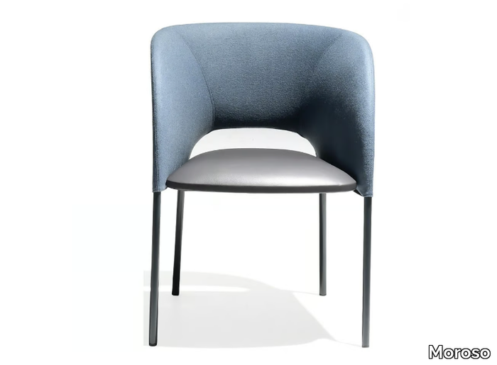 YUMI - Upholstered chair with armrests _ Moroso