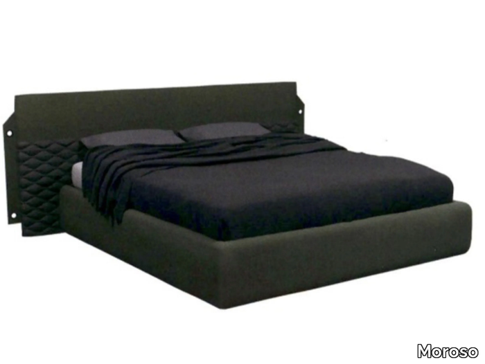 CAMP - Double bed with upholstered headboard _ Moroso