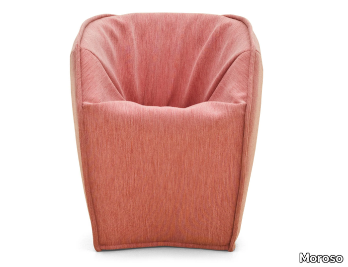 M.A.S.S.A.S. - Fabric easy chair with armrests with removable cover _ Moroso