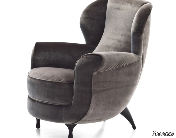 PAPY BERGERE - Bergere armchair with armrests _ Moroso