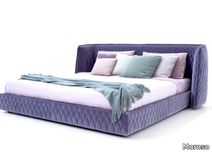 REDONDO - Fabric double bed with removable cover _ Moroso