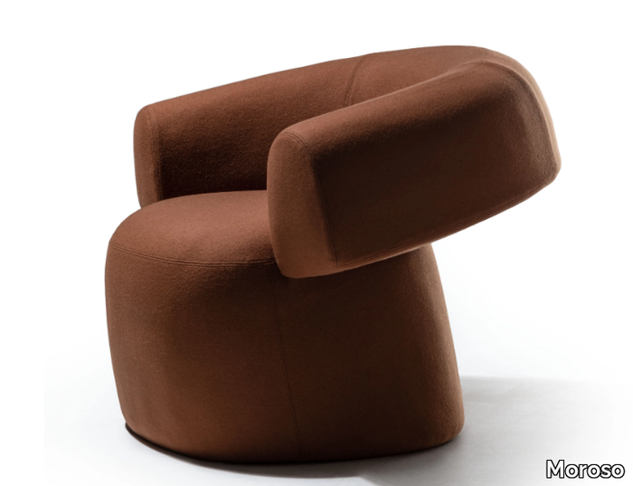 RUFF - Upholstered easy chair with armrests _ Moroso