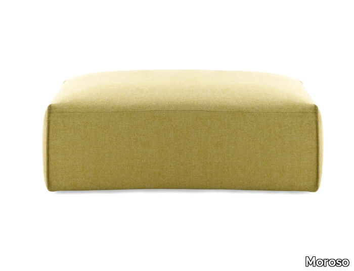 SPRING - Square fabric pouf with removable lining _ Moroso