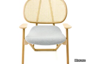 KLARA - Easy chair with Vienna cane back _ Moroso