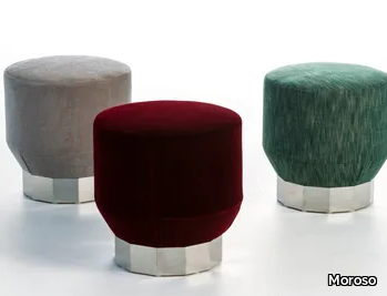 DECO FUTURA - Round fabric pouf _ Moroso