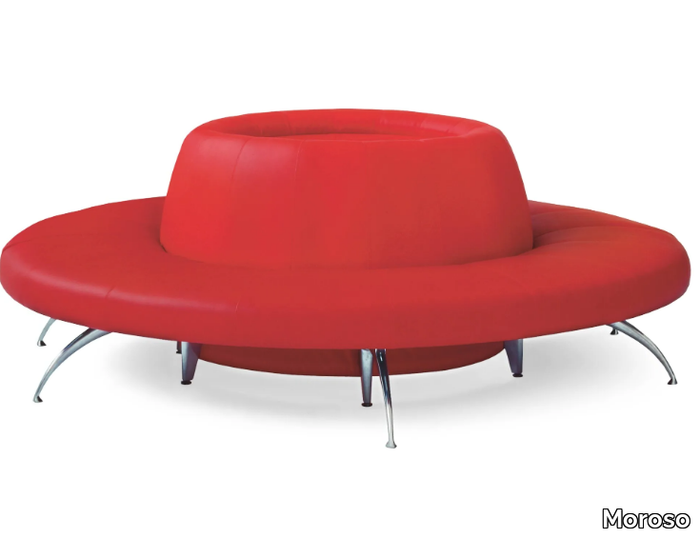 WAITING - Round upholstered modular bench _ Moroso