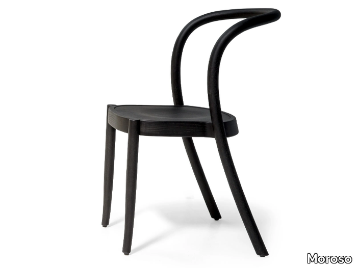 ST.MARK - Stackable aluminium and wood chair _ Moroso