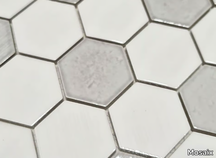 JAPAN HEXAGON WHIITE - Ceramic mosaic _ Mosaix