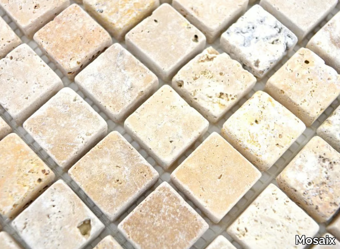 MARMO - 5679628 - Gold, Silver and Noce travertine mosaic _ Mosaix